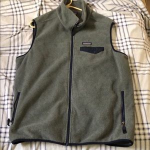 Patagonia Vest - Grey, Navy, XL